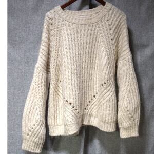 Urban Outfitters Cream Chunky Knit Sweater S